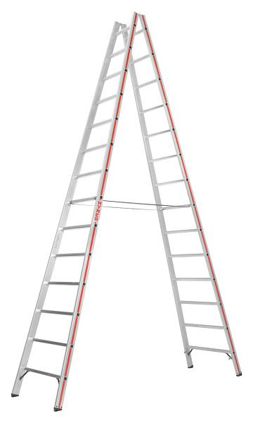HYMER-sportladder, van beide zijden toegankelijk, 2x14 sporten, lengte 4,10 m, 602328