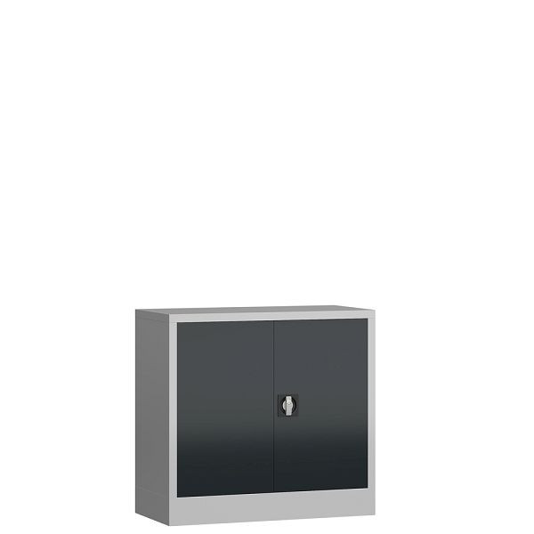 Lüllmann ClassiX draaideurkast, 750 x 800 x 380 mm, lichtgrijs/antraciet, X-530308