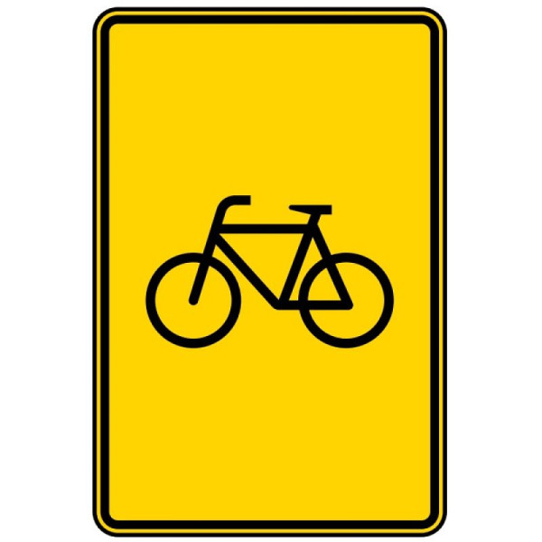 Stenen HGS wegwijzer voor fietsverkeer, zonder pijlsymbool nr. 442-53, 900x600mm /RA1/Alform, 442-53-212