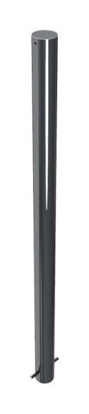 Schake-barrièrestijlpaal serie 4074B Ø 76 mm, stationair, voor inbetonzetting met grondanker, totale lengte ca. 1300 mm, zonder slot, zonder oog, 4074B