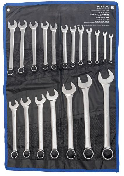 SW-Stahl ringsteeksleutelset, 8-32 mm, 19-delig, 00919L