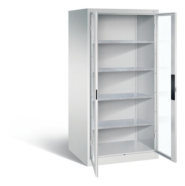 C+P gereedschapskast Acurado, H1950xW930xD800mm, kleur: lichtgrijs, verzonken handgreep, 8924-0552 S10019