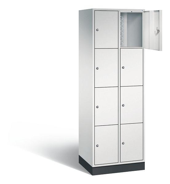 C+P lockerkast Intro, H1950xB620xD490mm, kleur: lichtgrijs, 8470-201 S10010