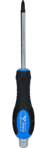 Brilliant Tools kruiskopschroevendraaier met slagkap, PH2, klinglengte: 100 mm, BT034810