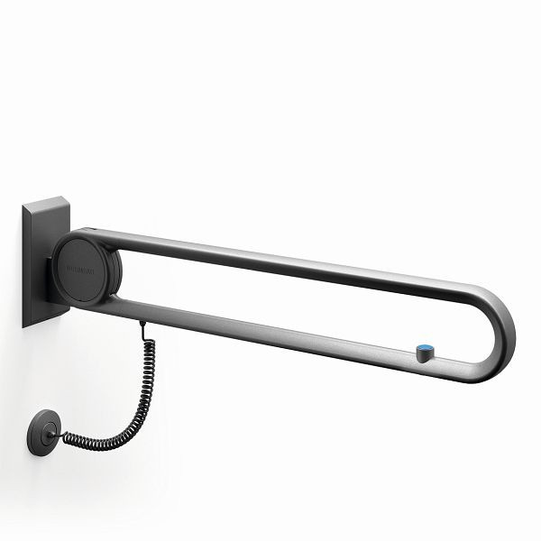 KEMMLIT Cavere opvouwbare steunrail vario met E-knop, wit, 850 mm, 251.389