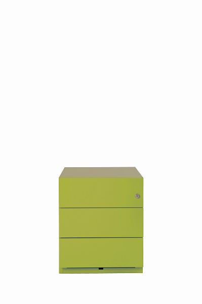 Bisley rolcontainer Note™, 3 universele laden, groen, NWA59M7SSS604
