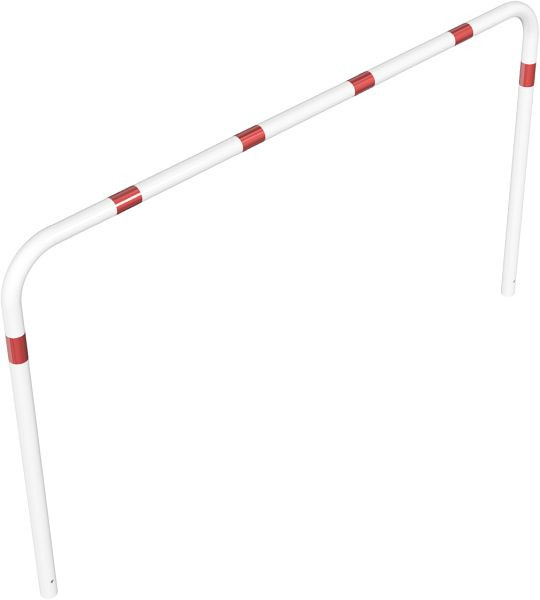 Schake buisbeugel van stalen buis Ø 60 x 2,5 mm zonder dwarsbalk voor inzetting in beton, totale breedte: 2500 mm, totale hoogte: 1400 mm, gecoat, 465_25B