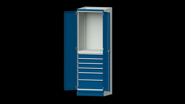 ANKE werkbanken basiskast modulair kastensysteem, serie 760 V, model 3007, 715 x 720 x 2200 mm, RAL 7035/5010, 631.073
