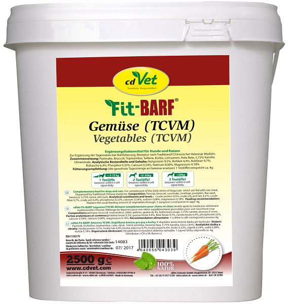 cdVet Fit-BARF Groenten (TCVM) 2,5 kg, 4303