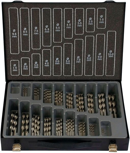 Projahn boormagazijn HSS-G TIN 170 stuks 1-10 / 0,5 mm ECO, 60615_TIN