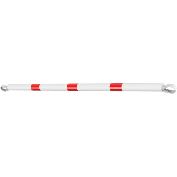 Stein HGS HGS verkeersbeschermingsroostersysteem Ø 60 mm, kruisbuis, roostermaat 1650 mm, lengte 1500 mm, incl. aluminium klemmen, wit (dwarsbalk met rode reflecterende strepen), 419.615-b
