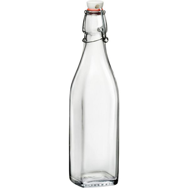 Bormioli Rocco SWING glazen fles incl. luchtdichte clipsluiting, 0,5 liter, VE: 12 stuks, GL6902500