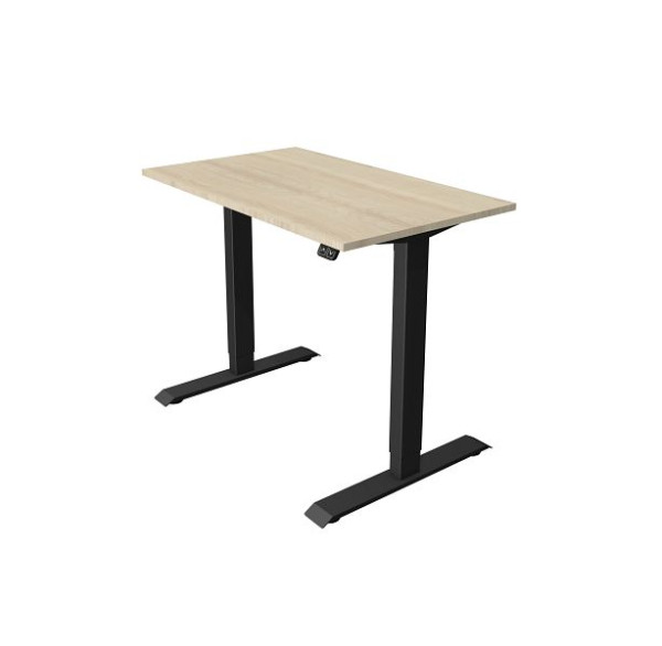 Kerkmann compacttafel B 1000 x D 600 mm, elektrisch in hoogte verstelbaar van 740-1230 mm, esdoorn, 10180250