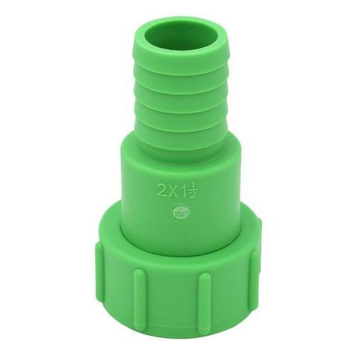 DENIOS IBC-adapter, met slangpilaar 1,5, met grove schroefdraad S60x6, met verdraaibeveiliging, VE 3 stuks, 311447