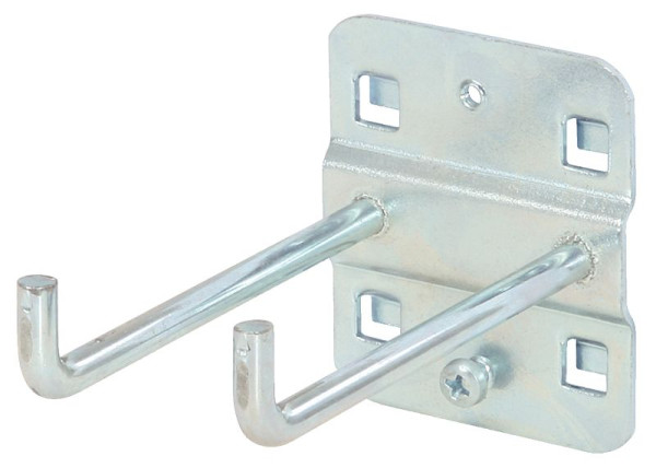 KS Tools Dubbele gereedschapshouder met verticaal haakuiteinde, diameter 6 mm, 75 mm, 860.0818