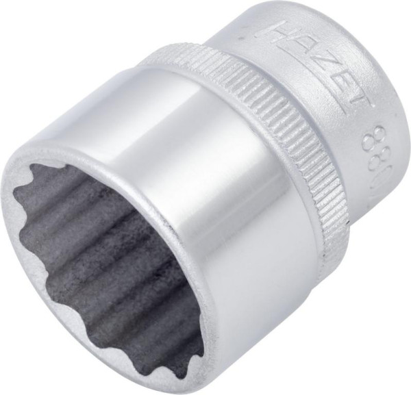 Hazet dopsleutelinzet, dubbel zeskant, hol vierkant 10 mm (3/8 inch), 21 mm, gekarteld, 880Z-21