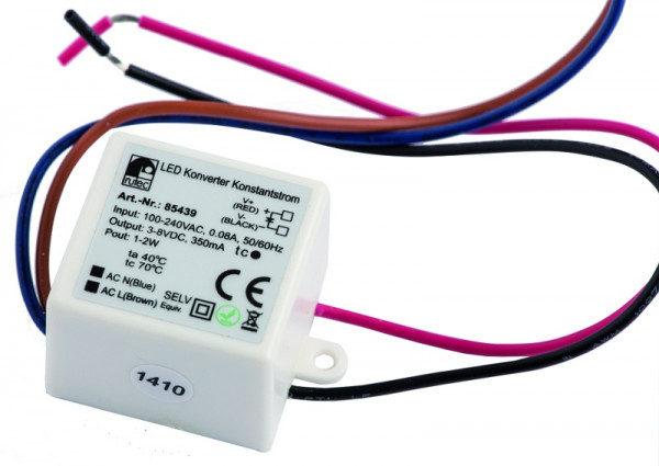 rutec Projekt LED-converter 350mA 1.1W - 2.4W 3 - 8V constante stroomomvormer, PHE439