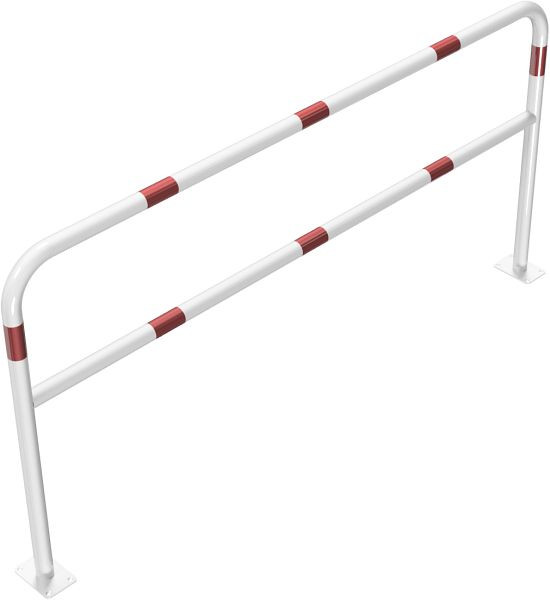 Schake buisbeugel van stalen buis Ø 48 x 2,5 mm met dwarsbalk voor plugbevestiging, totale breedte 2000 mm, totale hoogte 1000 mm, 448_64B