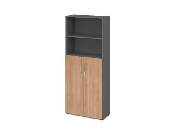Hammerbacher plank 5OH, 3OH deuren onder BM grafiet/walnoot, V4770/G/N/BM