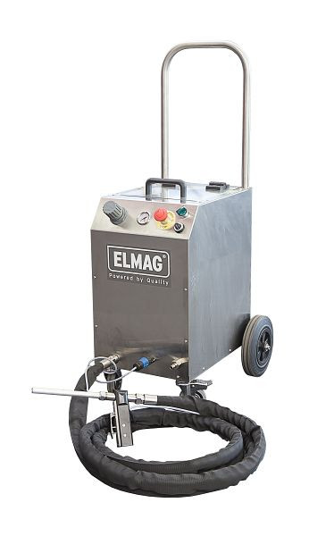 ELMAG droogijsstraalsysteem, ELMAG DRY-ICE 2 straalslangpakket 5 meter pistool met sproeier 3 en 5 mm² - 12 bar, 500-2000 lt/min, 3-30 kg/uur, 21601