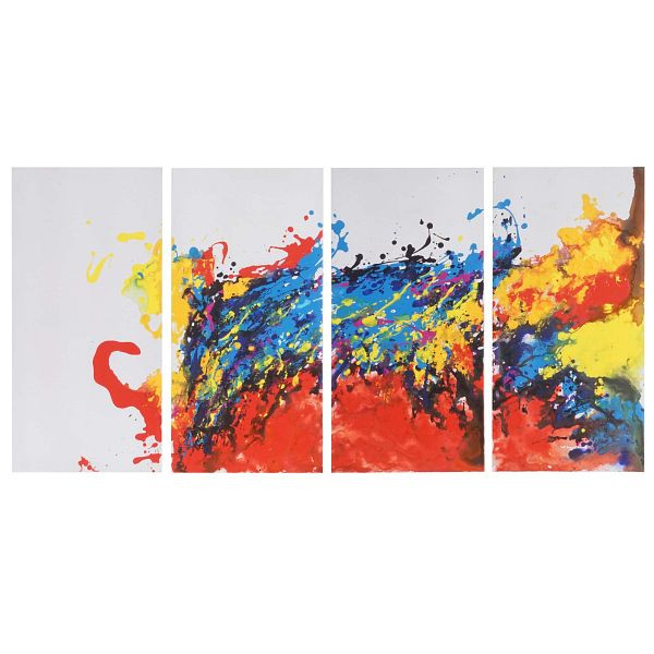 Mendler olieverfschilderij Wave, 100% handgeschilderde muurschildering XL, 120x60cm, 44766