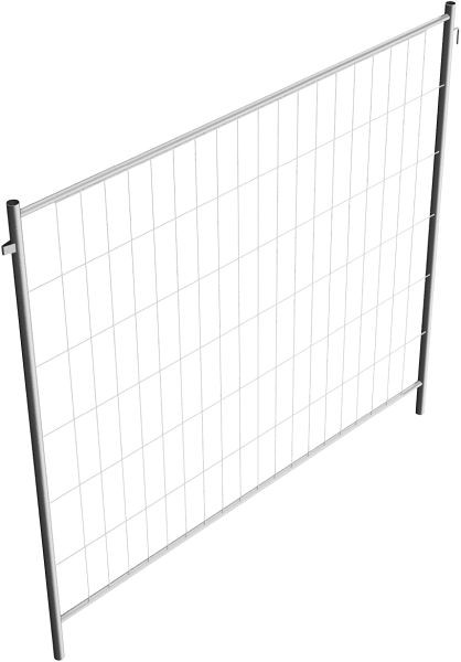 Schake bouwhek “Profi”, met haken en ogen, breedte: 2,20 m, hoogte: 2,00 m, 3B2023H