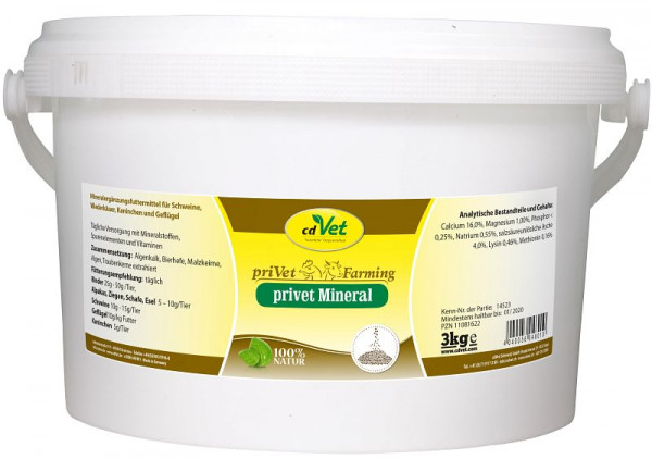 cdVet privé mineraal 3 kg, 4801