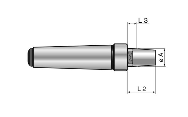 MACK body voor vaste centreerconus MK