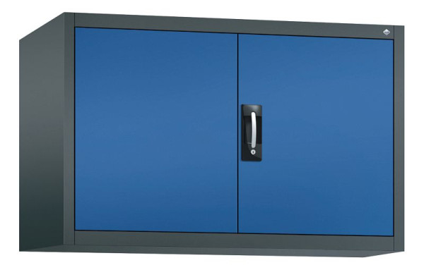 C+P bovenkast Acurado, H790xB1200xD500mm, kleur: antracietgrijs / gentiaanblauw, verzonken handgreep, 9485-009 S10098