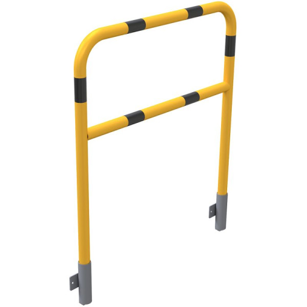 Stein HGS HGS beschermbeugel -Sylt-, 1000 mm, geel gecoat met zwarte strepen, balk: Ø 48 mm, 448.22w-bg