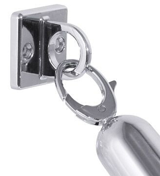 Contacto wandhaak van RVS, chroom, 1604/802
