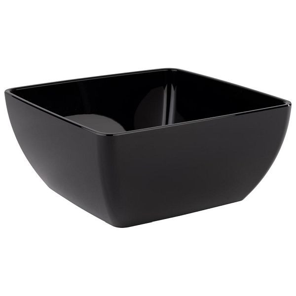 APS schaal -FRIENDLY BOWL- 25 x 25 cm, hoogte: 12 cm PET, zwart, 79009