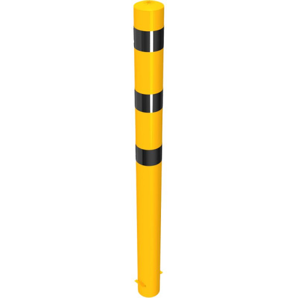 Stein HGS HGS stalen buispaal/stambeveiligingspaal -Bollard-, 2000 mm, voor betoninzetting, zonder ogen, met gelaste stalen kap, 15744b-gs01