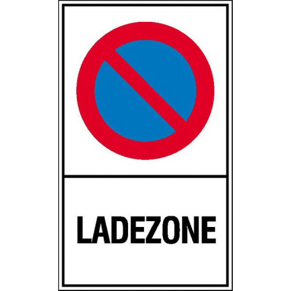 Stein HGS HGS parkeerverbodbord, beperkt parkeerverbod, laadzone, 150x250 mm / kunststof (polystrol), 41.5153