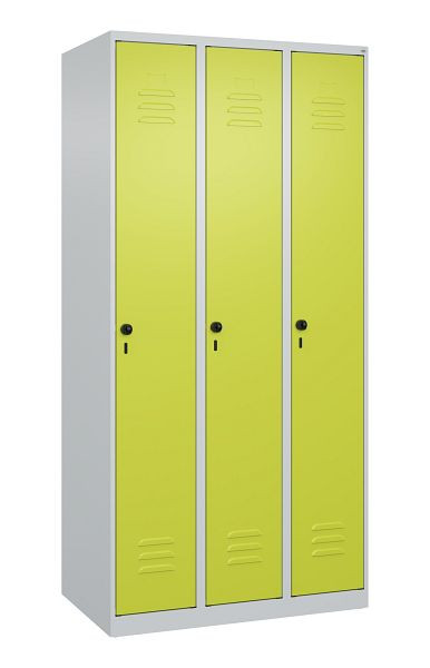 C+P luierkluis Classic PLUS, 3 vakken, 1850x900x500mm, 7035/0024, veiligheidsdraaigrendel, 080000-30 S10009