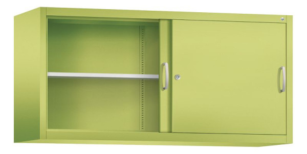C+P opzetkast Acurado, H790xB1600xD500mm, kleur: Viridine groen / Viridine groen, beugelgreep, 2 niveaus, 2155-00 S10073
