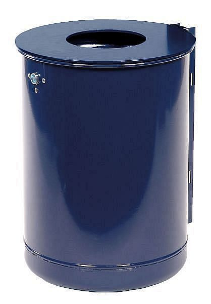 Renner ronde afvalcontainer ca. 35 L, ongeperforeerd, met stevige dekselschijf, kobaltblauw, 7038-20PB 5013