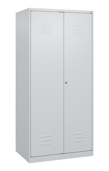 C+P Umkleidespind Classic PLUS, Doppel-Spind, 2 Abteile, 1700x800x500mm, 7035/7035, Zylinderschloss, 0800027-22P S10021