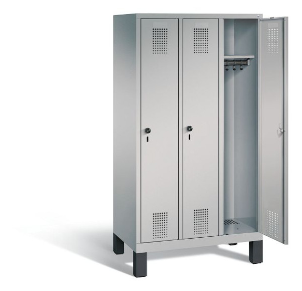 C+P schoolkluis Evolo, H1650xB900xD500mm, kleur: wit aluminium, 480106-30 S10034