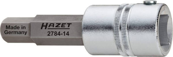 Hazet Remklauw Schroevendraaier Socket, Hol Vierkant 20mm (3/4 Inch), Hex Socket Profiel, 14mm, 2784-14