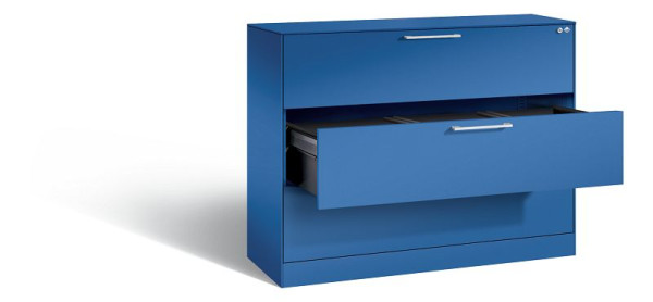 C+P hangarchiefkast Asisto, H1010xB1200xD435mm, kleur: gentiaanblauw, beugelgreep, 146041-313 S10136