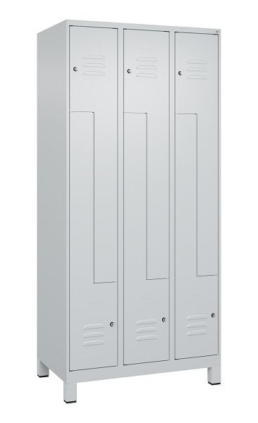 C+P Z-Spind Classic PLUS, C Z-Spind, Classic PLUS, voeten, 6 vakken, 1950x900x500mm, 7035/7035, cilindersloten, 080013-306 S10024