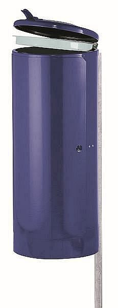 Renner rustplaats afvalverzamelaar model 110 inclusief paal, afsluitbaar, ca. 110 L, voor afvalzakken 70-120 L, thermisch verzinkt, 8059-01FV