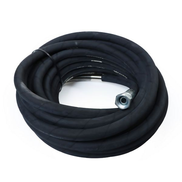 ELMAG rubberslang type 962/15 voor industriële haspels 15 m 1/2', 12, 7x20 mm, 20 bar ingang IT 1/2', uitgang AG 1/2', verzinkte aansluitingen, 9403974