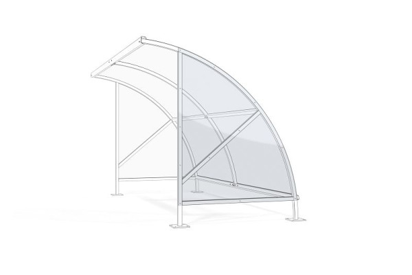 WSM zijpaneel voor Bamberg polycarbonaat rechts, 102100343