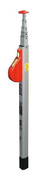 NESTLE telescopische liniaal TELEFIX 6, aluminium, 116-600cm, horizontale en verticale bol, 18403001