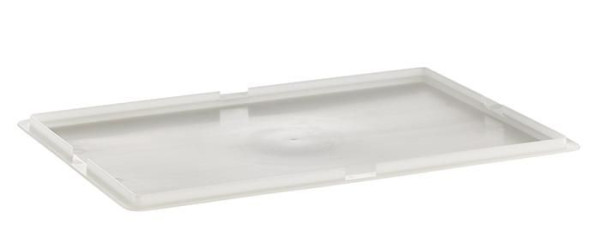 APS deksel voor pizzabollencontainer, 60 x 40 cm, hoogte: 1 cm, polyethyleen, wit, 82441