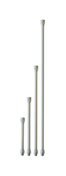 ELMAG verlengstuk recht, 450 mm (geanodiseerd aluminium), binnen Ø8mm, buitendraad M12x1,25, binnendraad M12x1,25 voor uitblaaspistolen, 32522
