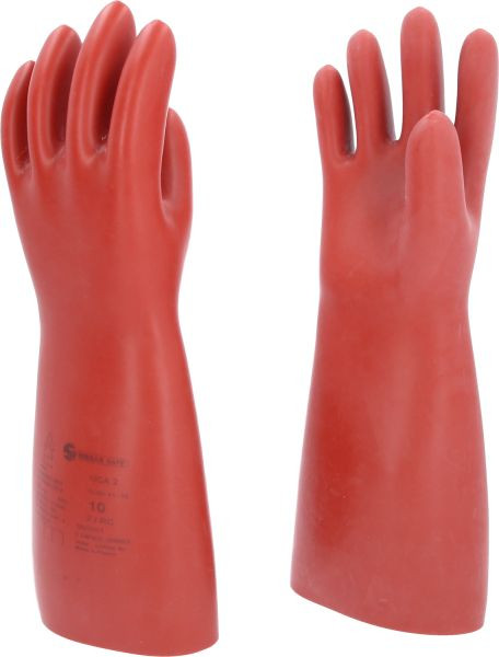 KS Tools Elektriciensbeschermhandschoen met mechanische en thermische bescherming, maat 10, klasse 2, rood, lengte: 410 mm, 117.0010