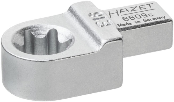 Hazet insert TORX® ringsleutel, insert vierkant 9 x 12 mm, buiten TORX® profiel, E16, 6609C-E16